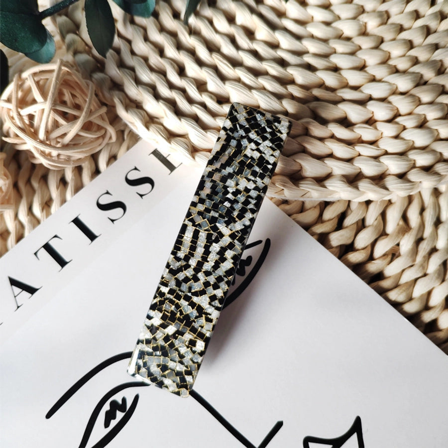 Women's IG Style Classic Style Lattice Acetic acid sheets Hair Clip