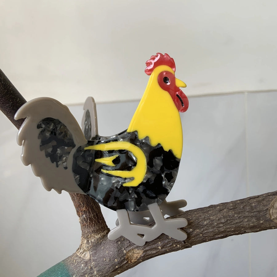 Women's Cartoon Style Solid Color Acetic acid sheets Hair Claws