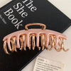 retro simple style solid color acetic acid sheets hair claws