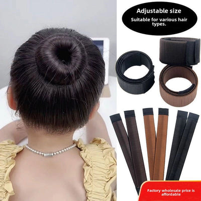 The new French curly hair treasure Net red ball head hair iron flower bud hair artifact hair accessories manufacturers