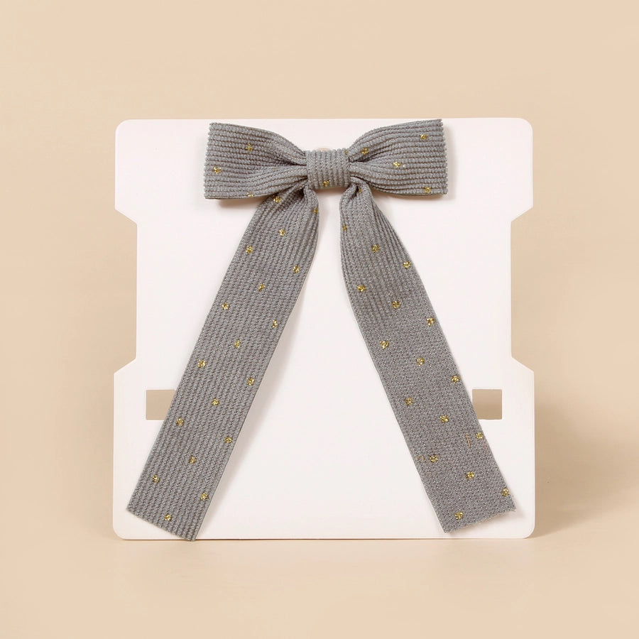 sweet bow knot corduroy hair clip