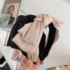 korean satin bowknot wide-brimmed headband