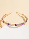 fashion geometric metal rhinestones hair band