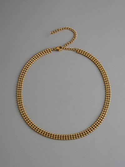 Copper ball chain Beaded chain Necklace