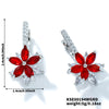 1 Pair Artistic Shiny Geometric Inlay Copper Zircon K Gold Plated Drop Earrings
