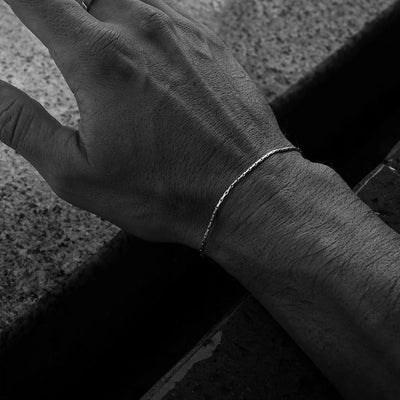 Vacation Simple Style Classic Style Solid Color 304 Stainless Steel 18K Gold Plated White Gold Plated Bracelets In Bulk