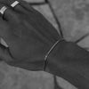 IG Style Cool Style Korean Style Solid Color 304 Stainless Steel 18K Gold Plated White Gold Plated Bracelets In Bulk