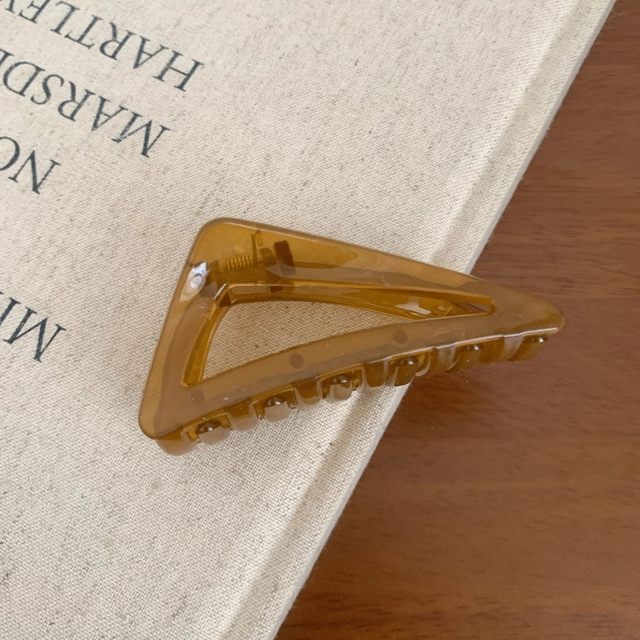 Women's Sweet Korean Style Triangle Plastic Handmade Hair Claws