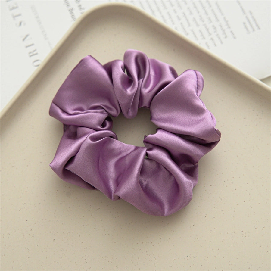 simple style solid color cloth handmade hair tie