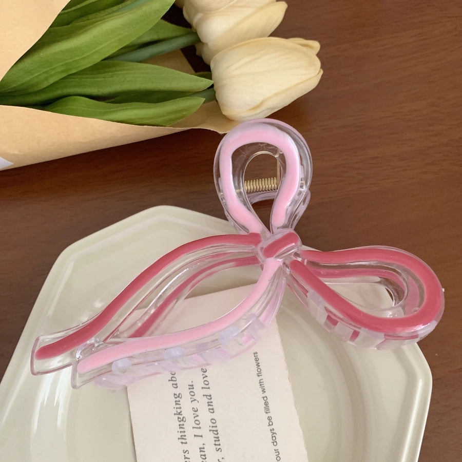 Women's Cute Sweet Korean Style Bow Knot Acetic acid sheets Handmade Hair Claws