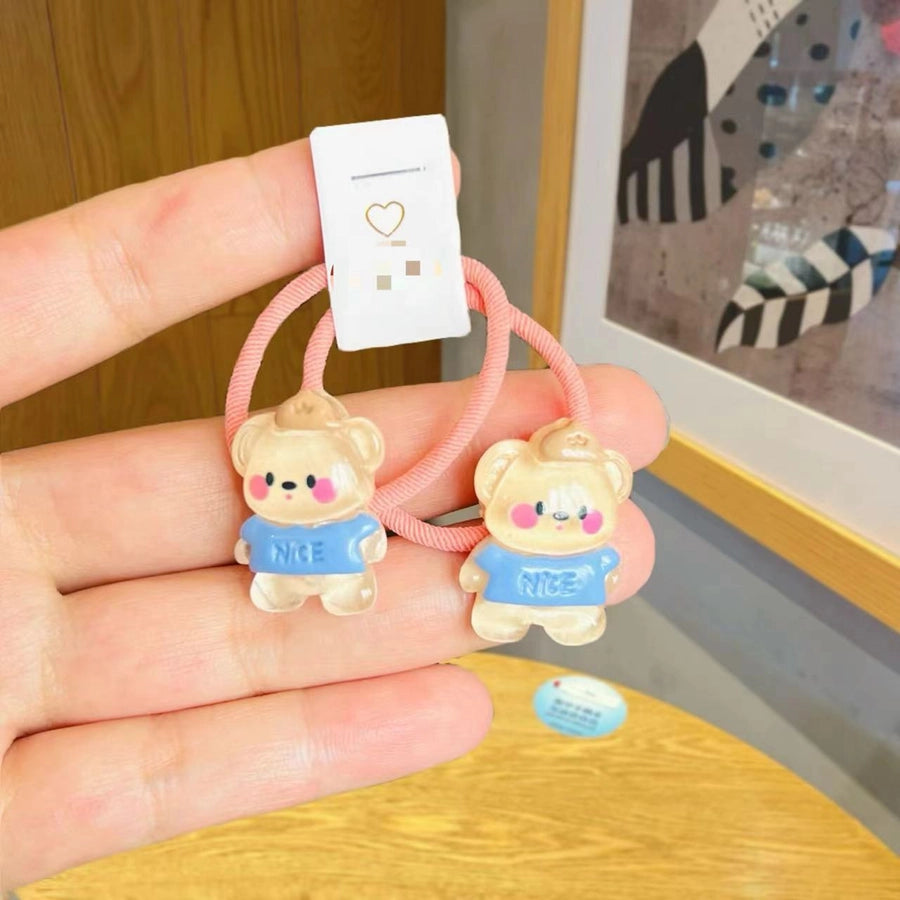 Girl'S Cute Sweet Animal Plastic Resin Hair Tie