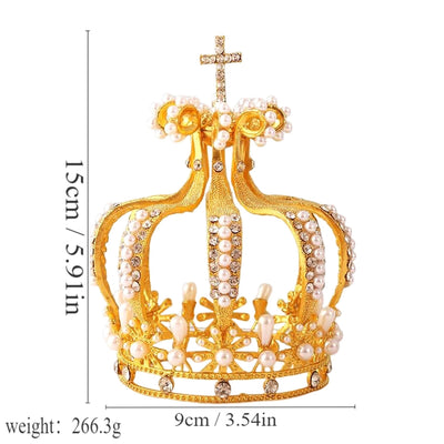 Women's Simple Style Classic Style Crown Alloy Plating Inlay Rhinestones Crown