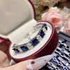 Copper Inlay Water Droplets Heart Shape Rectangle Artificial Gemstones Bracelets