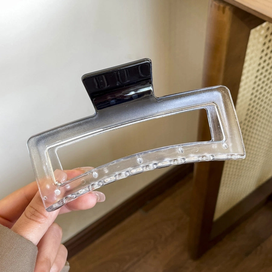 Women's IG Style Simple Style Gradient Color Arylic Alloy Stoving Varnish Hollow Out Hair Claws