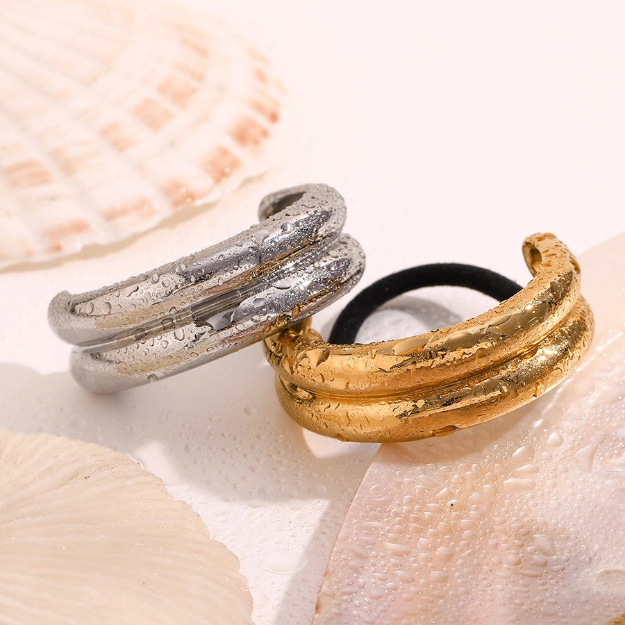 Simple Style Women's Solid Color Metal Hair Tie