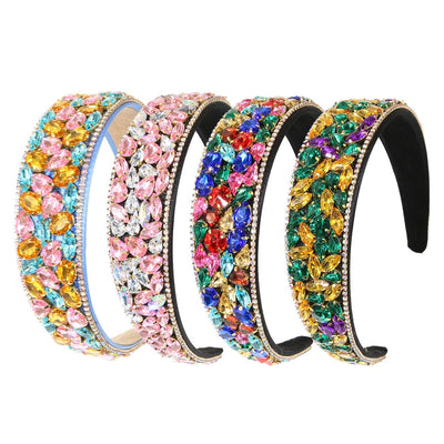Women's Elegant Streetwear Geometric Plastic Rhinestones Hair Band