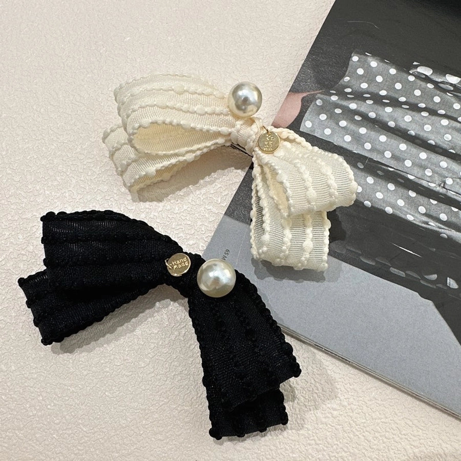 Women's Sweet Bow Knot Cloth Hair Clip