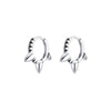 1 Pair IG Style Geometric Inlay Copper Zircon Gold Plated Earrings