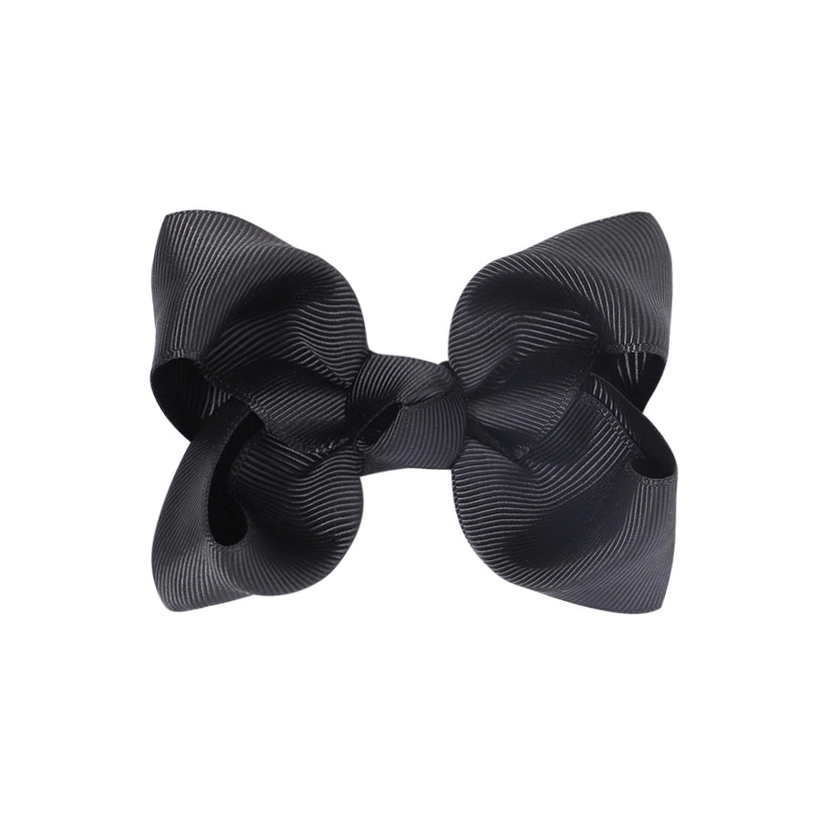 fashion bow knot polyester rib hair clip