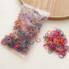 simple style solid color rubber band handmade hair tie
