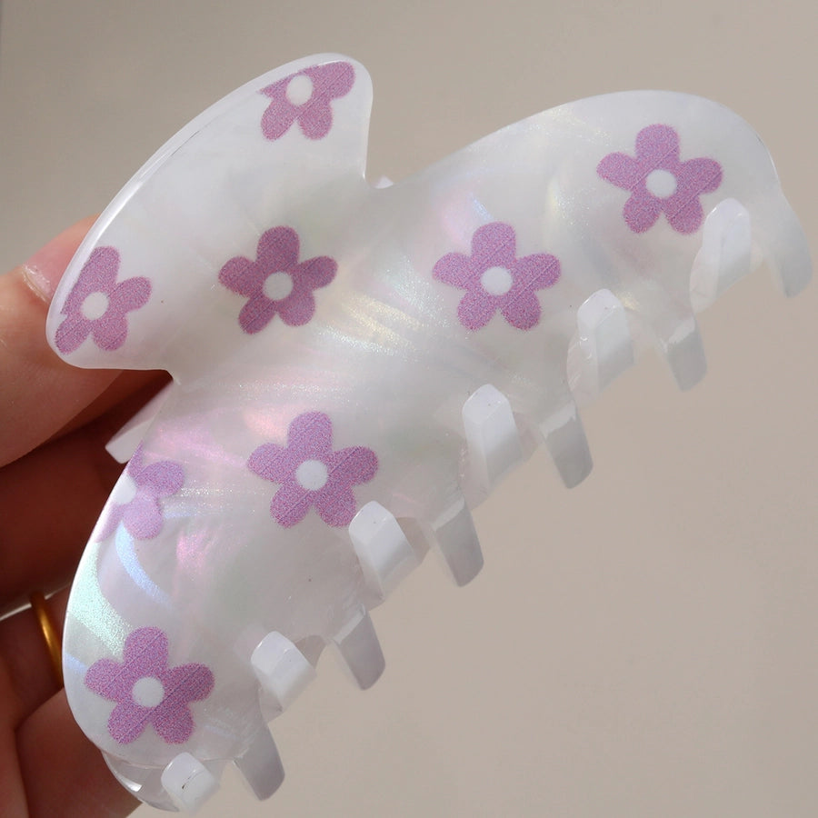 Women's Casual Simple Style Floral Acetic acid sheets Hair Claws