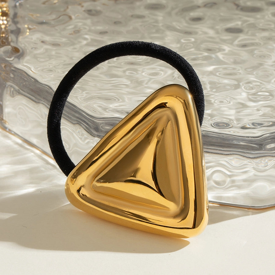 Women's IG Style Triangle 304 Stainless Steel Plating Hair Tie