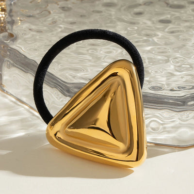 Women's IG Style Triangle 304 Stainless Steel Plating Hair Tie