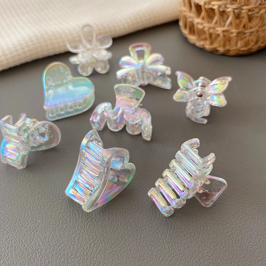 Women's Simple Style Classic Style Flower Butterfly Plastic Resin Plating Hair Clip