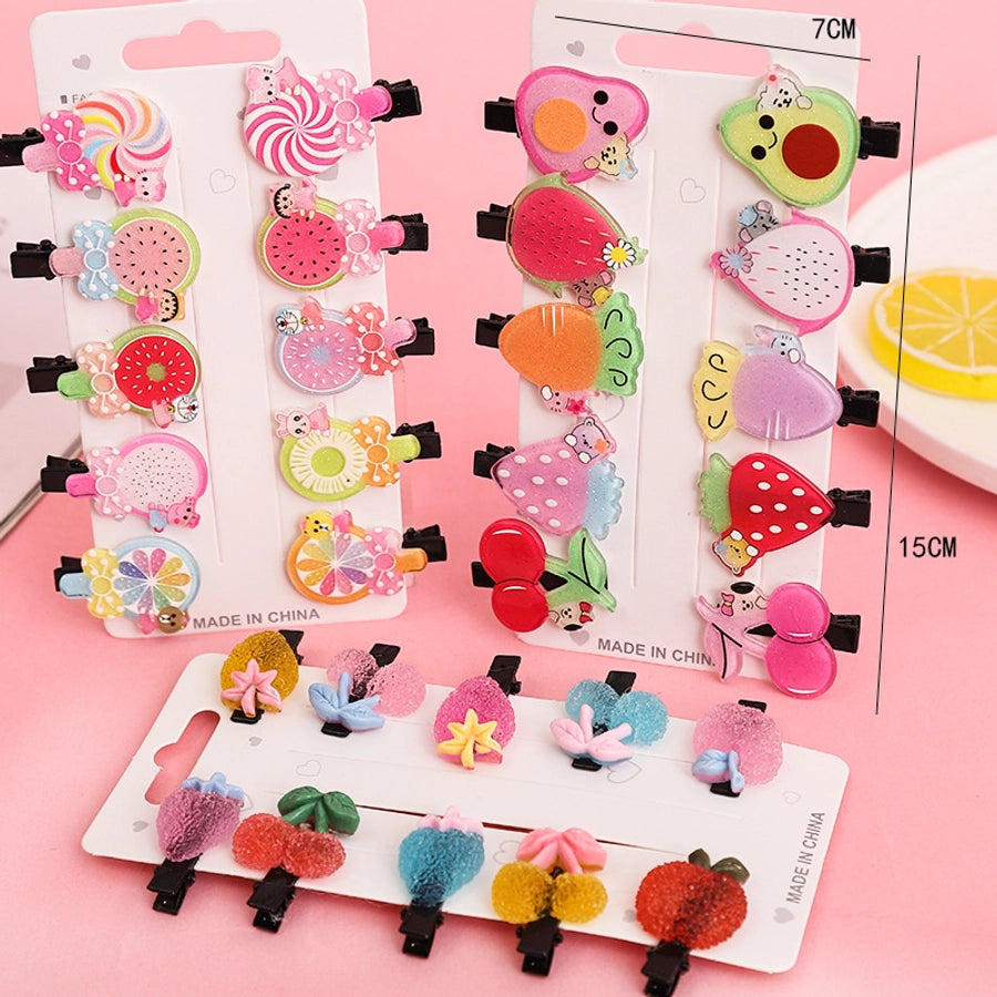 cute fruit soft clay hair clip