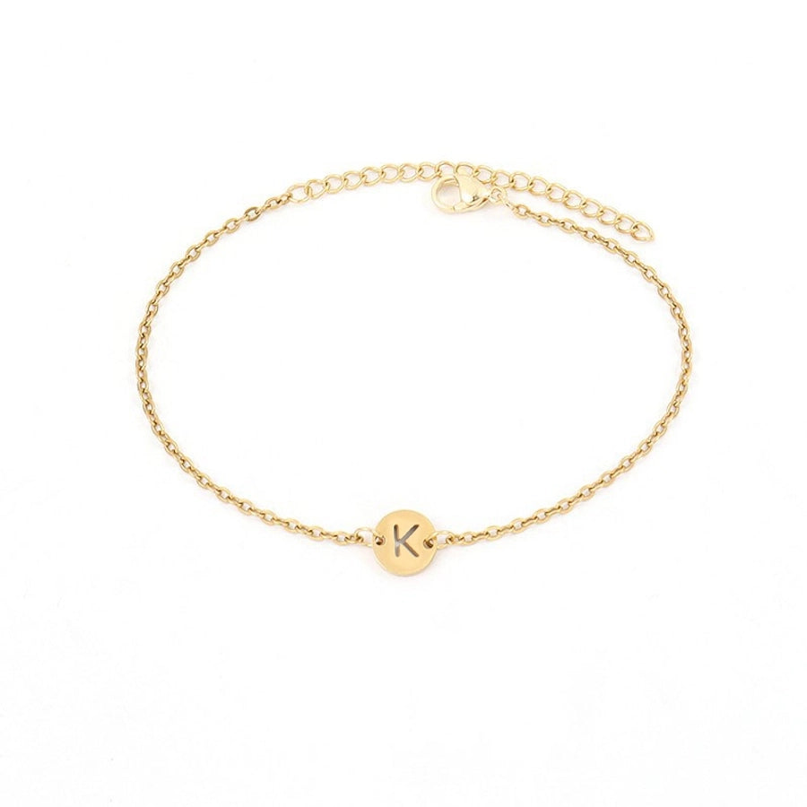 Elegant Simple Style Classic Style Letter 201 Stainless Steel 304 Stainless Steel Bracelets In Bulk