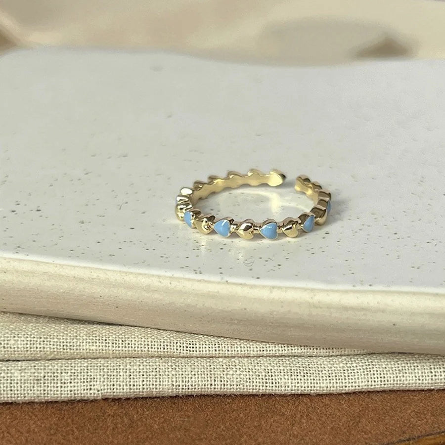 Copper Flower Butterfly Open Rings