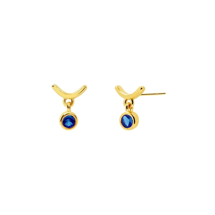 1 Pair Casual Elegant Geometric Copper Zircon Drop Earrings Ear Studs