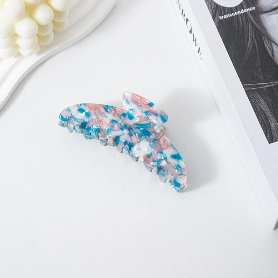 Urrykid Korean Style New Retro Pattern Acetate Grip Back Head Updo Large Size Shark Clip Grip