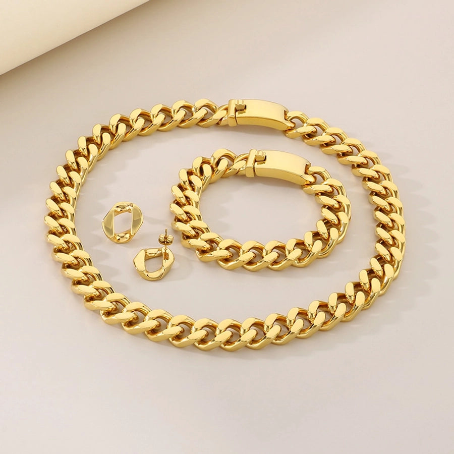 Trendy Unique Fashion Stainless Steel Cuban Link Chain Bracelet