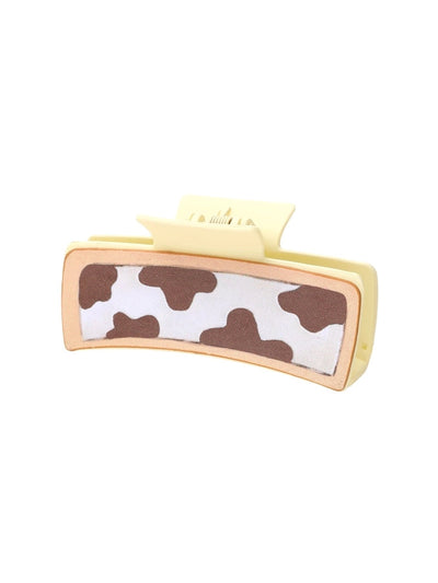 Women's Cute Cows Cow Pattern Pu Leather Hair Claws