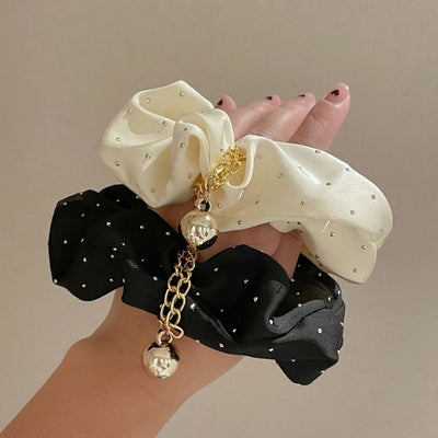 Women's Casual Sweet Solid Color Cloth Hair Tie