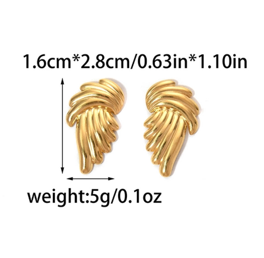 Stainless Steel Electroplating Fashion Wings Shape Jewelry Suit