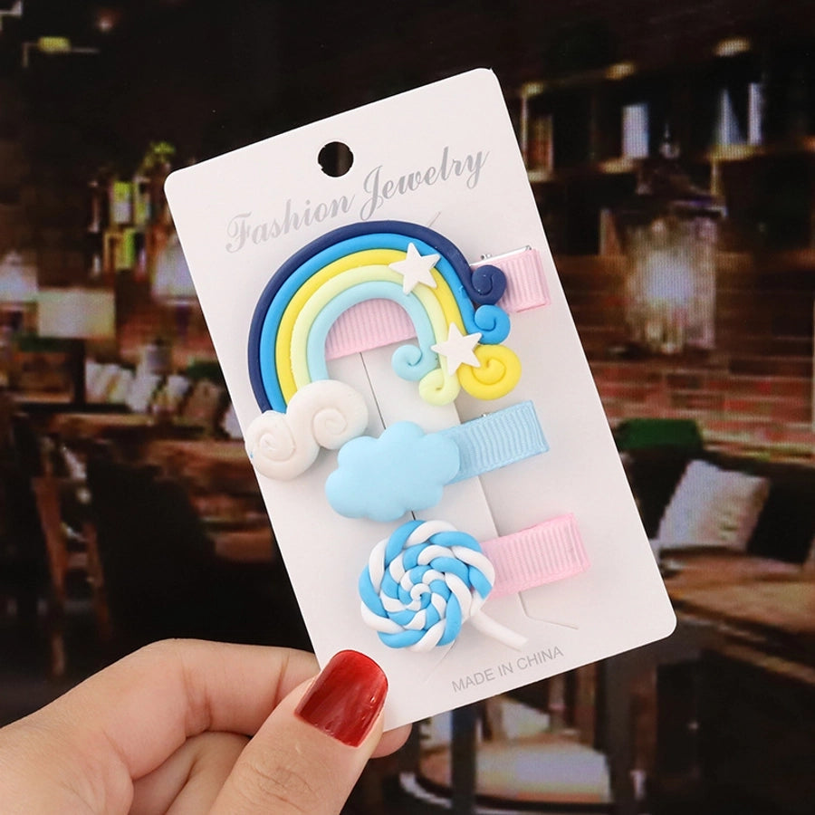 cute fruit soft clay hair clip