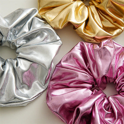 retro solid color cloth handmade hair tie