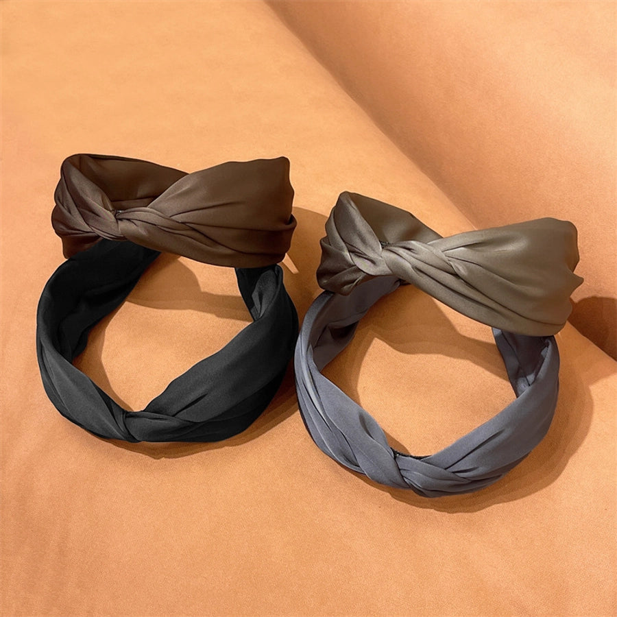 women's simple style geometric satin hair band