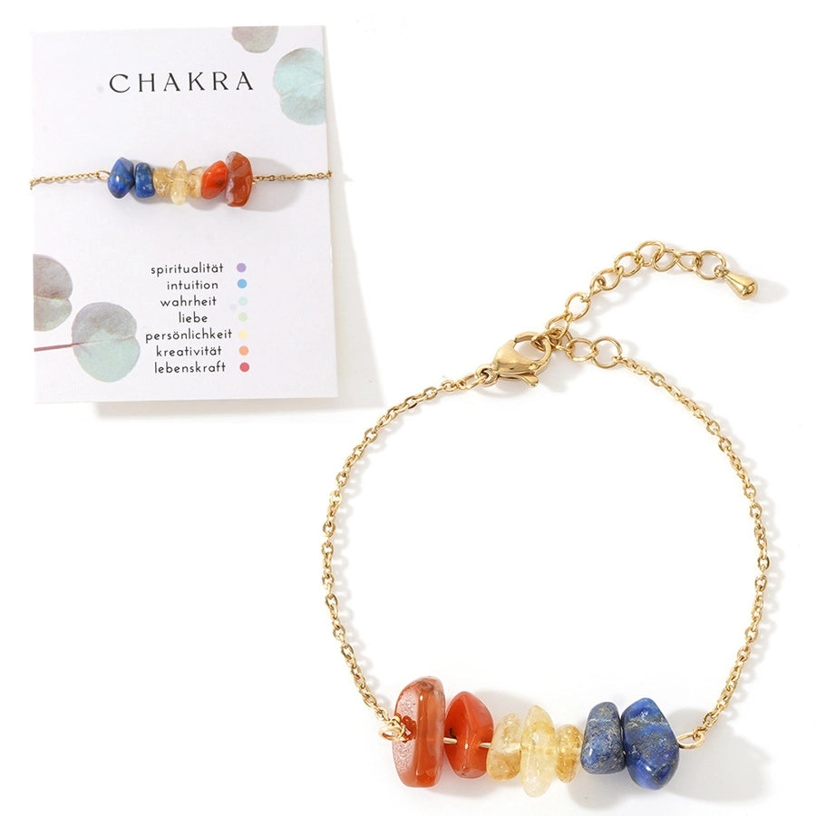 Semi-precious stone Copper Handmade Geometric Bracelets