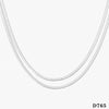 Jewelry Vacation Modern Style Solid Color 304 Stainless Steel 16K Gold Plated White Gold Plated Gold Plated Polishing Plating Bracelets Anklet Necklace