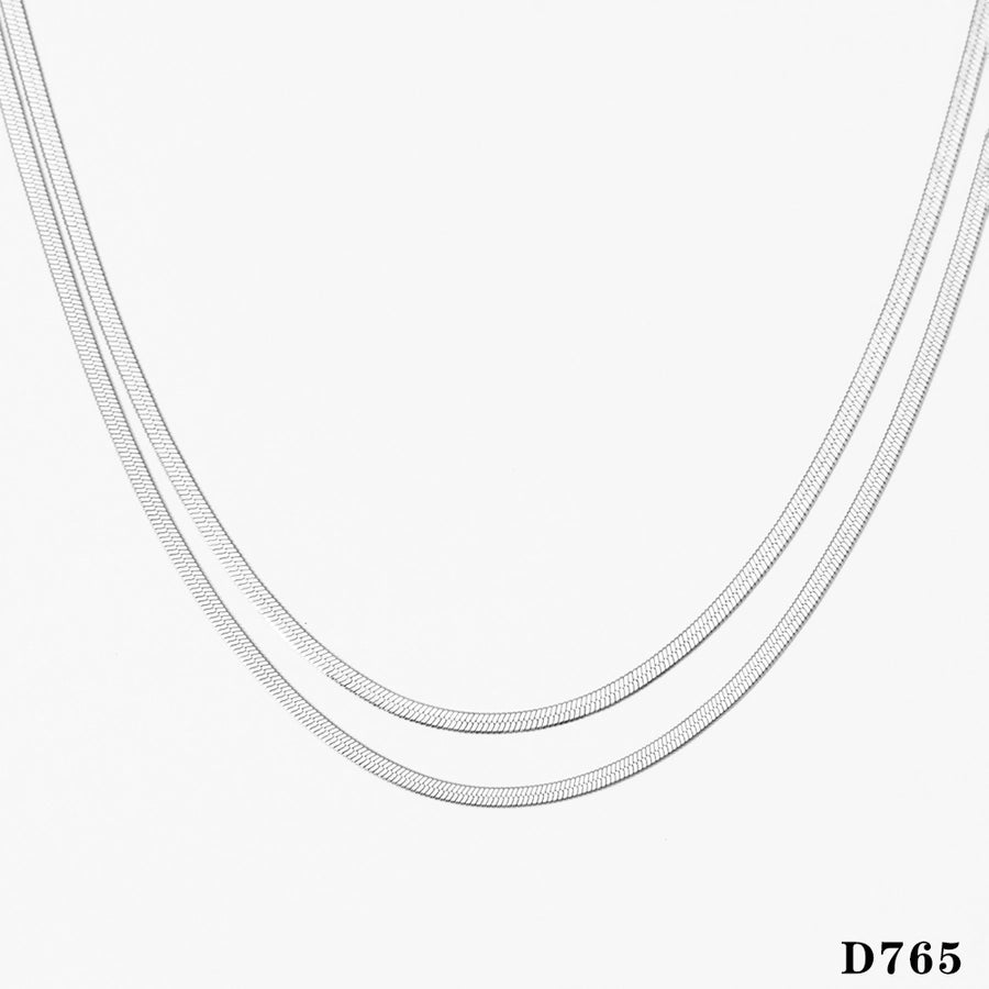 Jewelry Vacation Modern Style Solid Color 304 Stainless Steel 16K Gold Plated White Gold Plated Gold Plated Polishing Plating Bracelets Anklet Necklace