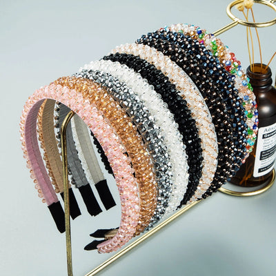 women's fashion crystal artificial crystal beaded artificial crystal hair band 1 piece