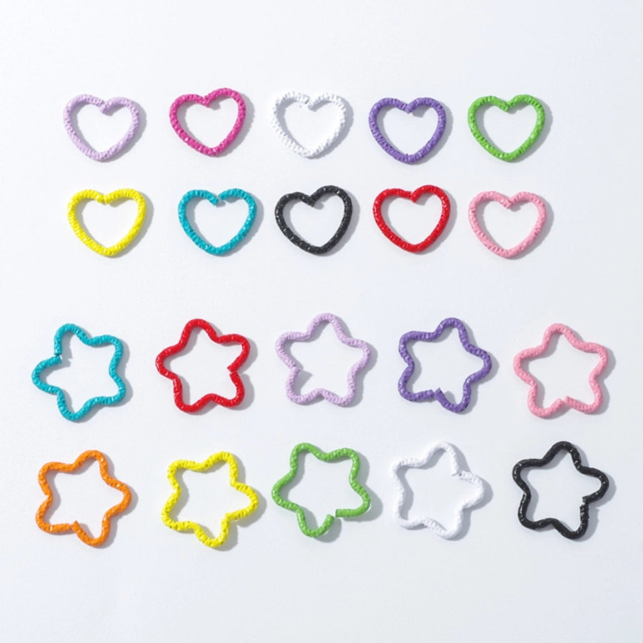 Women's Cute Heart Shape Flower Alloy Heart Flowers hair buckle