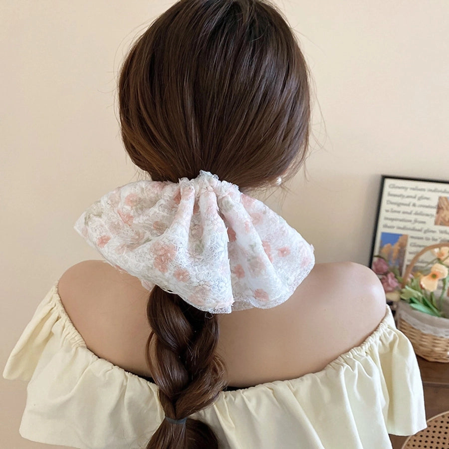 Women's Sweet Geometric Cloth Hair Tie