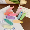 Women's Cute Sweet Korean Style Oval Plastic Resin Handmade Hair Clip