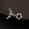 Jewelry Casual Retro Simple Style Floral Hummingbird Copper Open Rings
