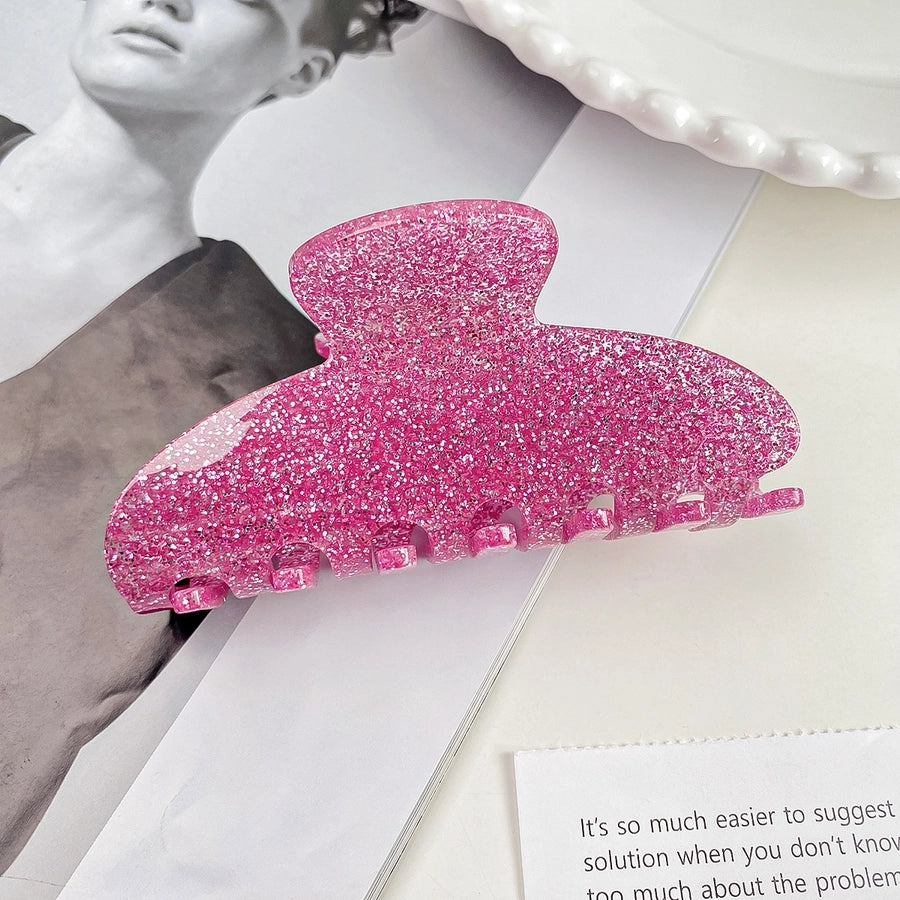 Women's Sweet Solid Color Arylic Hair Claws