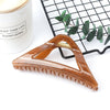 simple style triangle arylic stoving varnish hair claws 1 piece